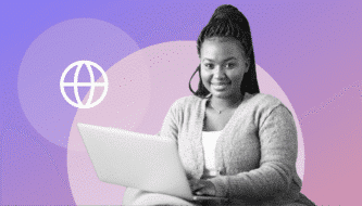 woman with a laptop